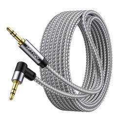 Great Choice Products 3.5Mm Audio Cable 30 Ft Aux Cord Male To Male Aux Headphone Cable Aux Cable Stereo Aux Jack To Jack Cable 90 Degree Righ…