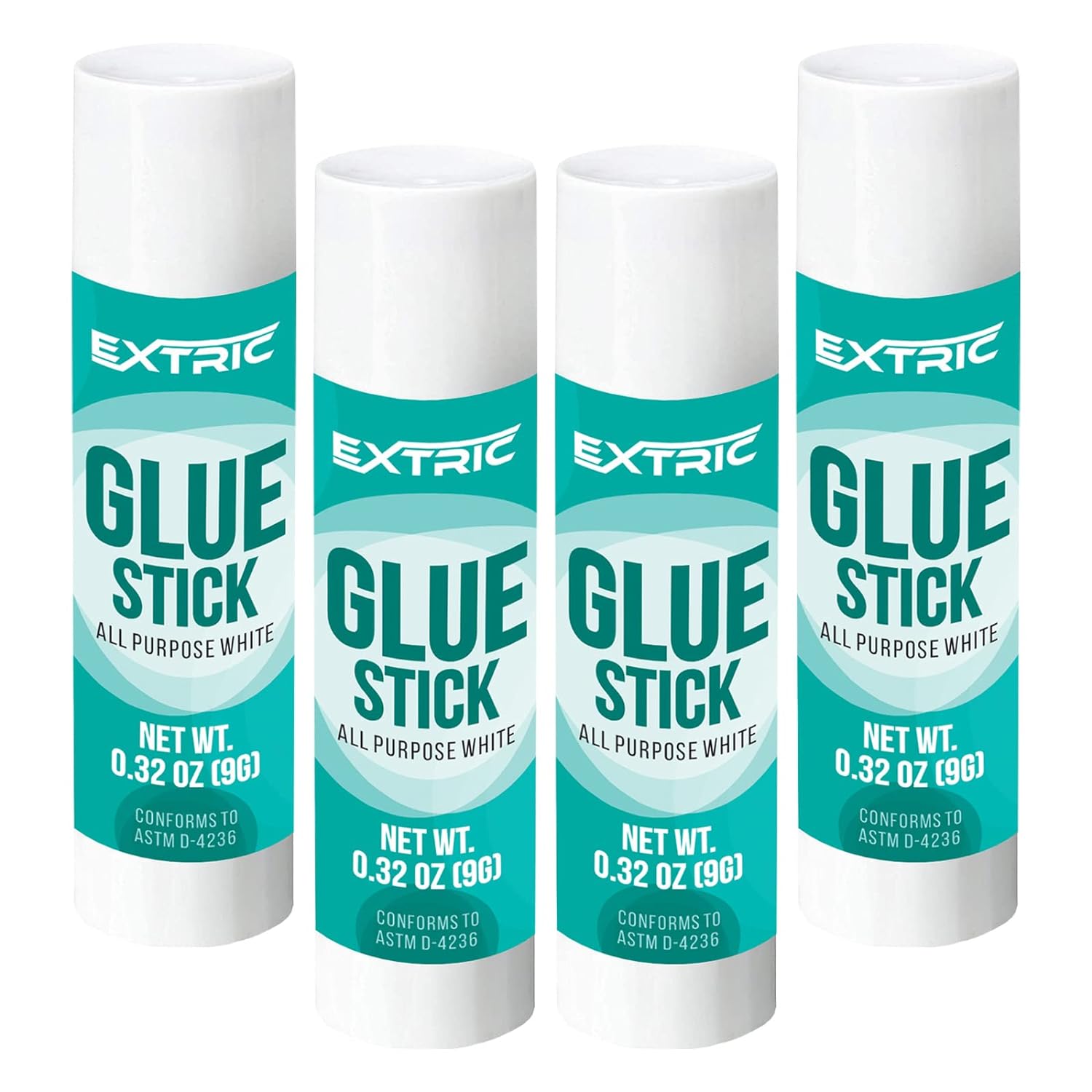 Great Choice Products Glue Sticks 0.32 Ounce - 4 Count Glue Stick, All Purpose White Glue Sticks For Kids, Washable Glue Sticks Bulk - Large G…