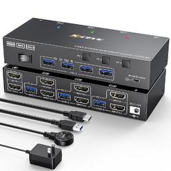 Great Choice Products Hdmi Kvm Switch 2 Monitors 3 Computers 4K@60Hz, ,Dual Monitor Kvm Switch For 3 Computers Share 2 Displays And Keyboard M?