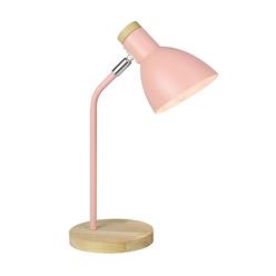 Great Choice Products Helle Office Desk Lamp For Home Office,Pink Adjustable Desk Lamp For Bedrooms,Wood Desk Lamp For Desk,Kids Desk Lamp For…