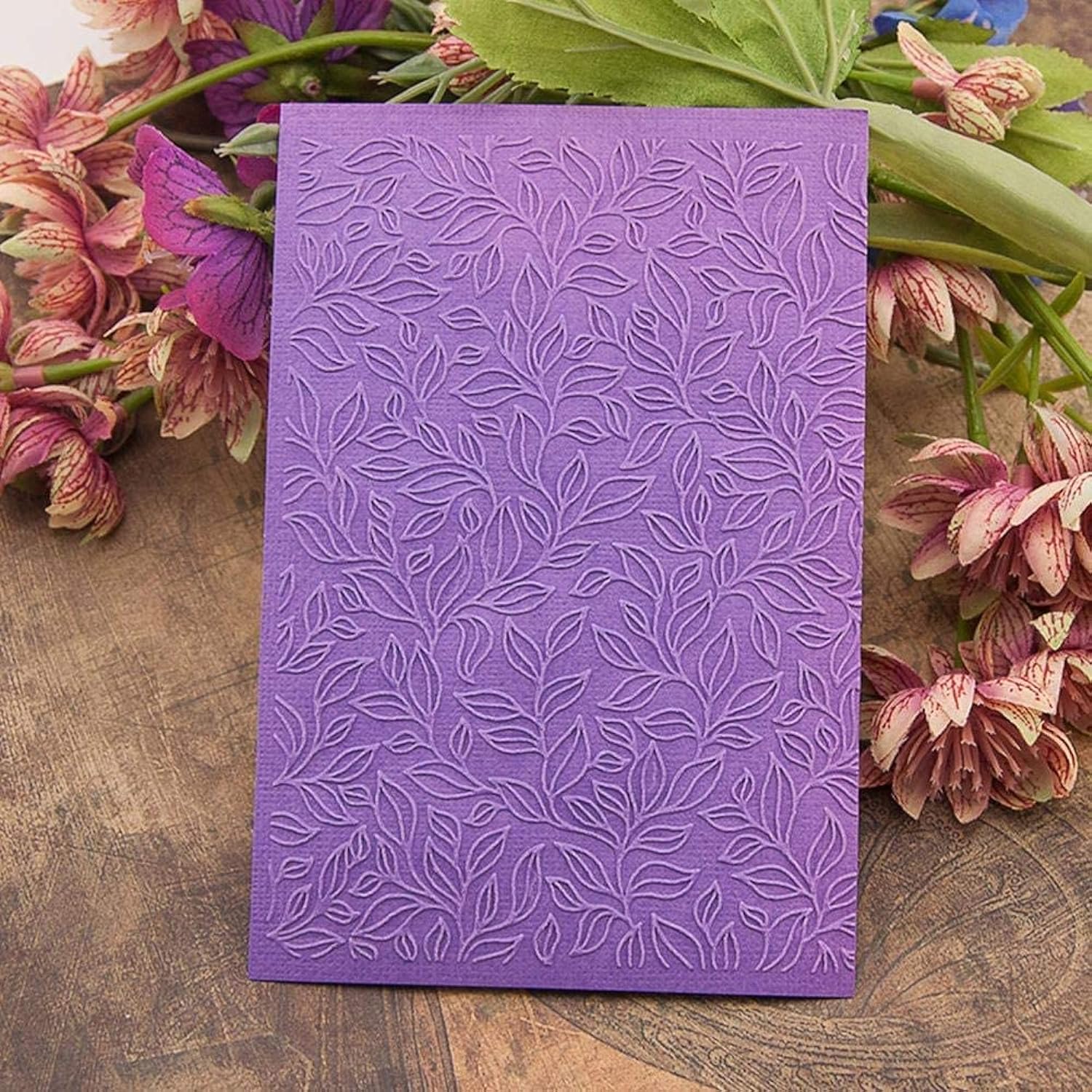 Great Choice Products Leaf Flower Plastic Embossing Folder Template Diy Scrapbooking Reusable Plastic Flower For Album Card Embossing Folders …