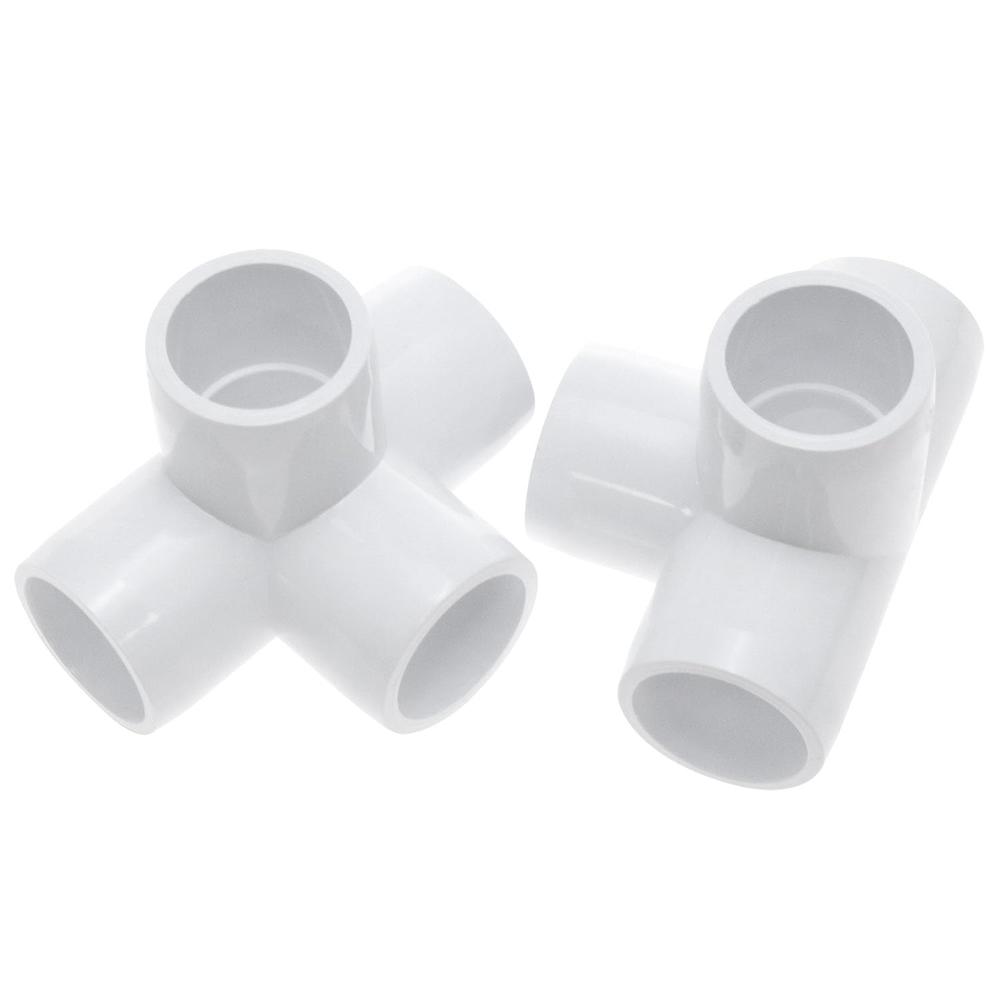Great Choice Products Lovelysp 1/2 Inch 4-Way Pipe Fittings Pvc ...