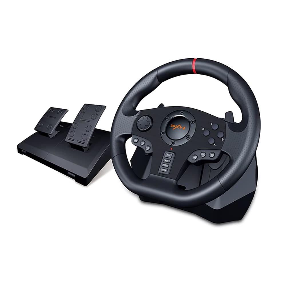 Great Choice Products Pc Racing Wheel, V900 Universal Usb Car Sim 270/900 Degree Race Steering Wheel With Pedals For Ps3, Ps4, Xbox One, Xbox …