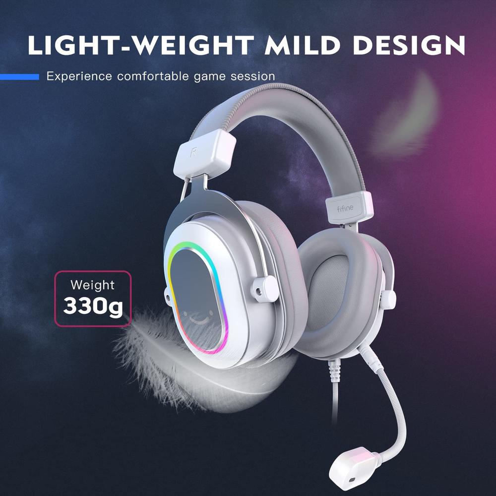 Great Choice Products Usb Gaming Headset, Pc Headphones Wired With Microphone For Computer/Laptop/Ps4, Over-Ear Rgb Headset With 7.1 Surround …