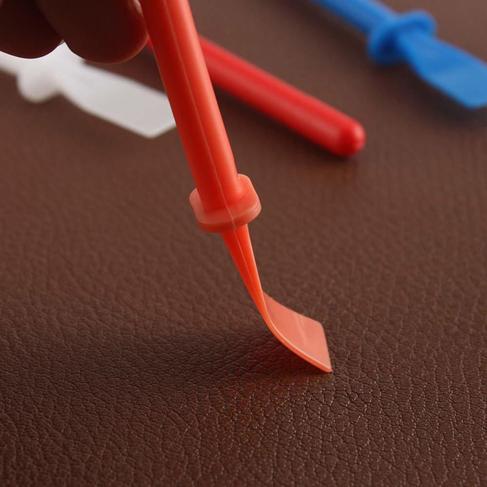 Great Choice Products 2 Pieces Glue Spreader Sticks Glue Applicator Adhesive Applicator Painting Scrapers For Handmade Diy Pu-Leather Craft To…