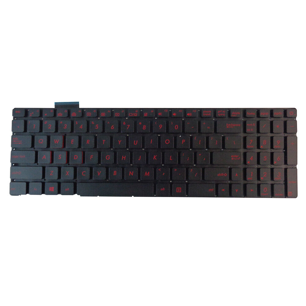 Asus G551JK G551JM G551JW G551JX G551VW Backlit US Keyboard w/ Red Keys
