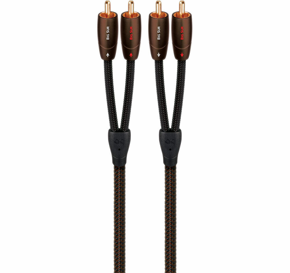 AudioQuest Big Sur 2m (6.56 ft.) RCA to RCA Analog Audio Interconnect Cable
