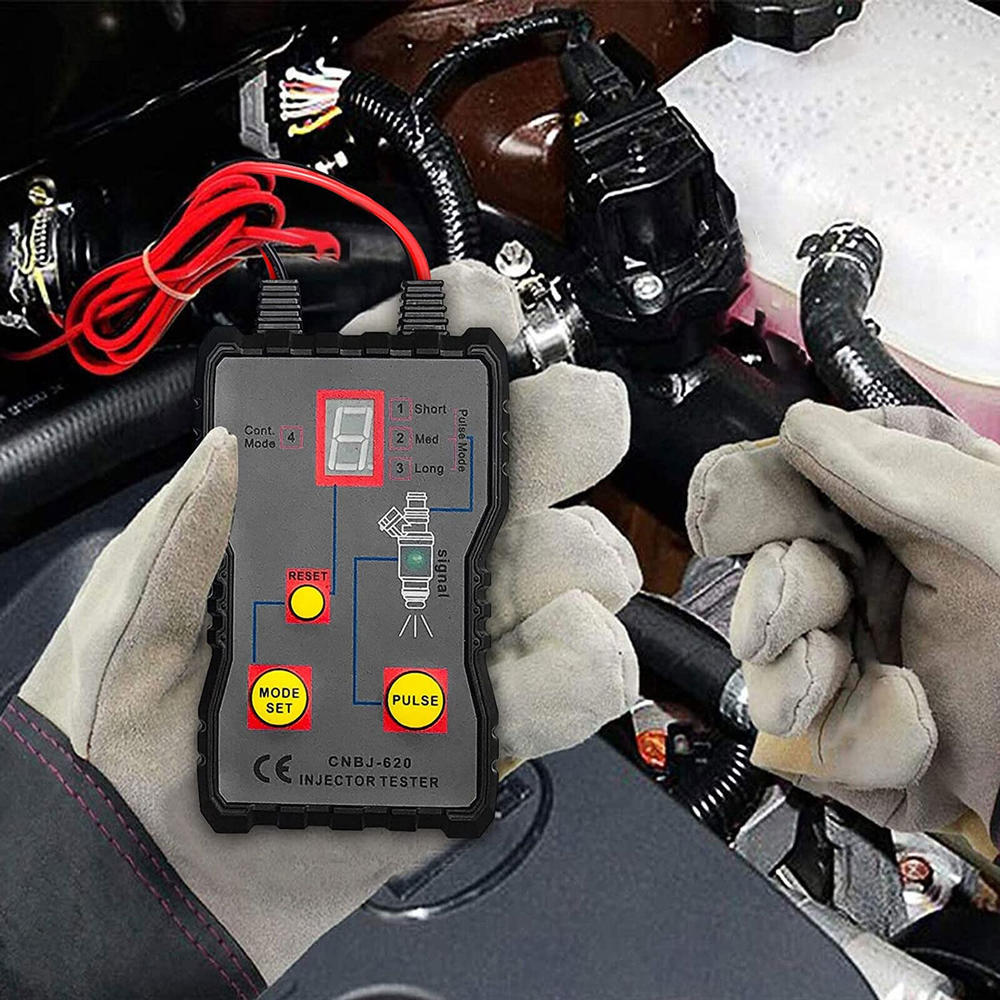 EEEKit Car Fuel Injector Tester 4 Pulse Modes 12V Car Injector Cleaner Controller Tool