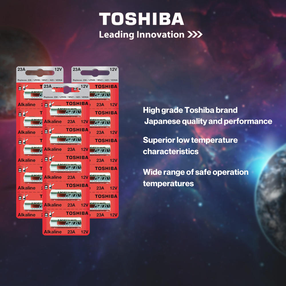 Toshiba A23 Battery 12Volt 23AE 21/23 GP23 23A 23GA MN21 (1000 Batteries)