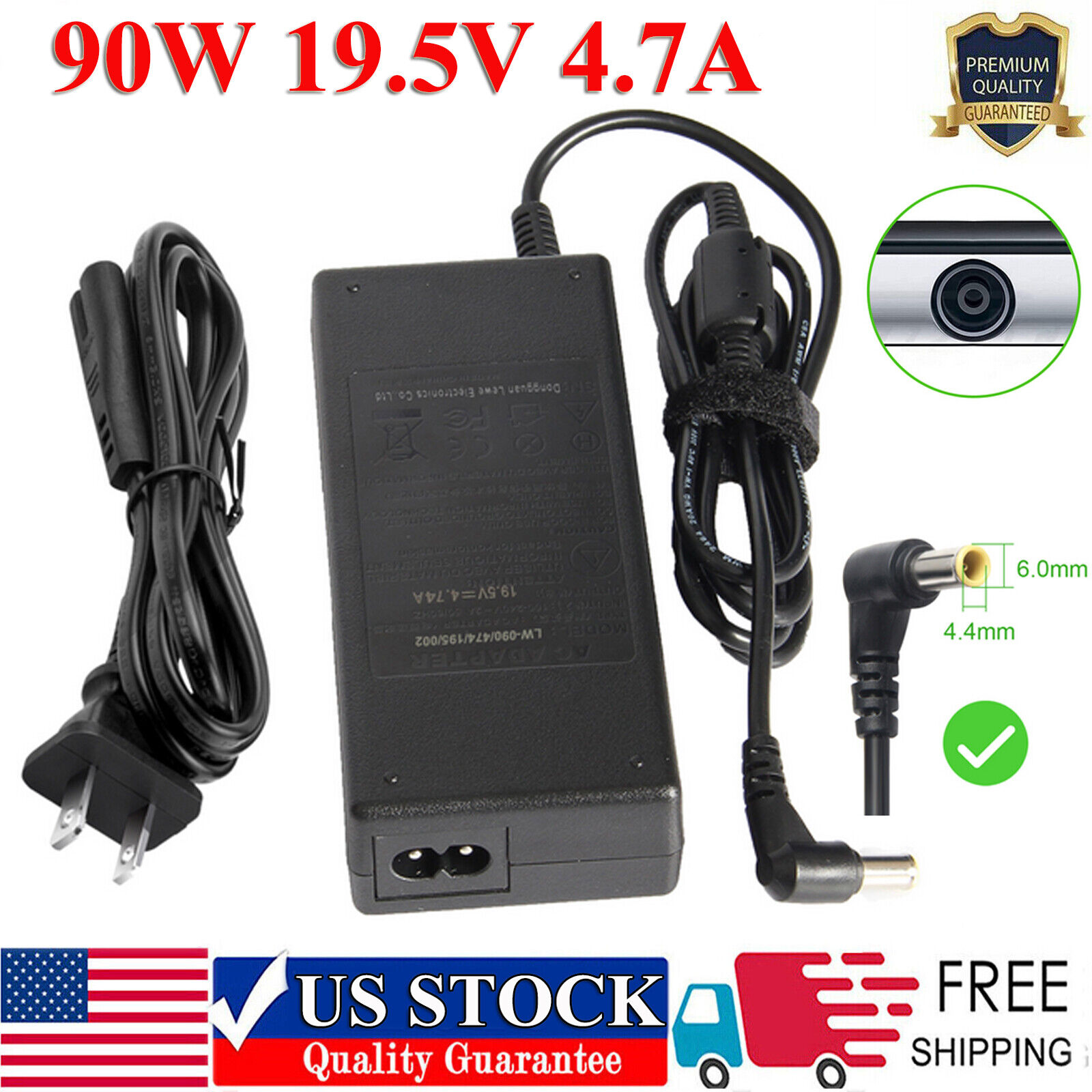 Great Choice Products 90W Ac Adapter For Sony Bravia Smart Led Hdtv Lcd Tv Charger Power Supply Cord F