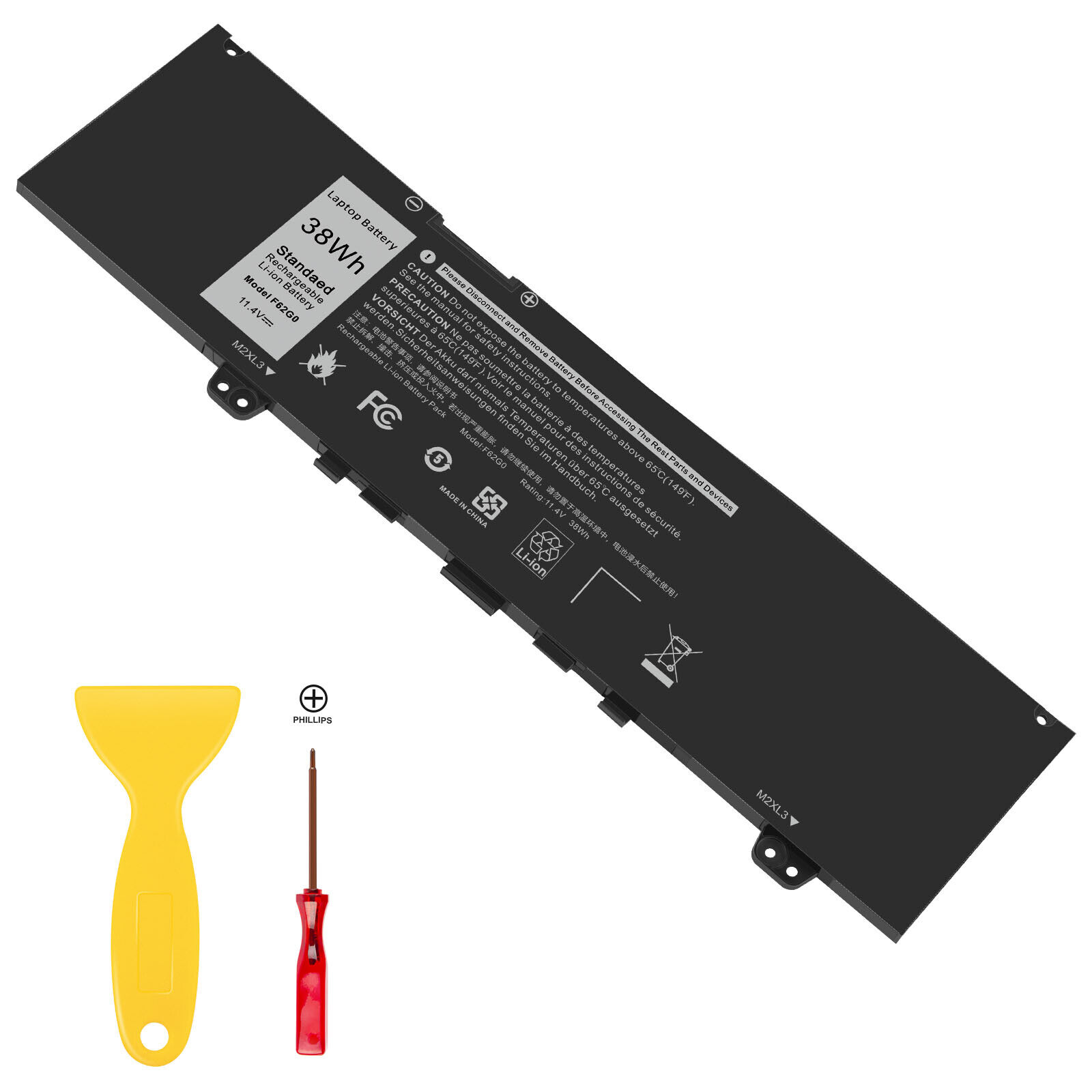 Great Choice Products Battery For Dell Inspiron 13 5370 7370 7380 7386 5370 7373 Rpjc3 F62G0 F62Go Us