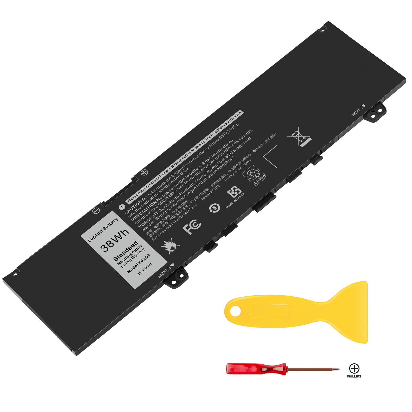 Great Choice Products Battery For Dell Inspiron 13 5370 7370 7380 7386 5370 7373 Rpjc3 F62G0 F62Go Us