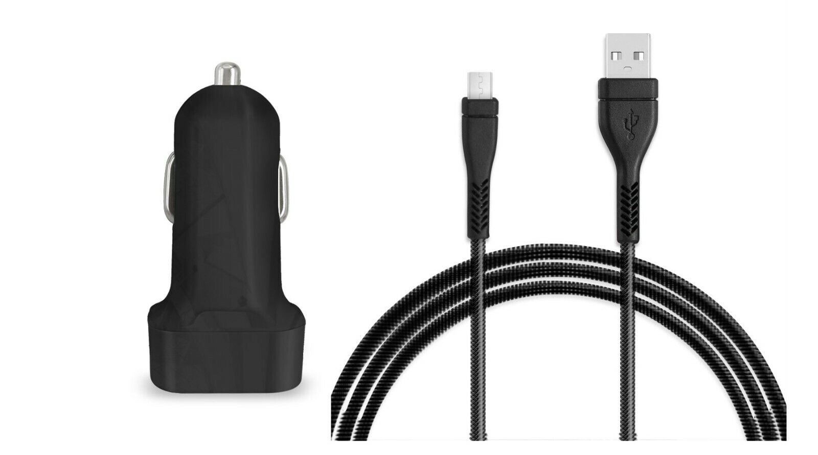 Great Choice Products 18W Fast Car Charger+10Ft Long Usb Cord Cable For Att Pantech Breeze 3 Iii P2030