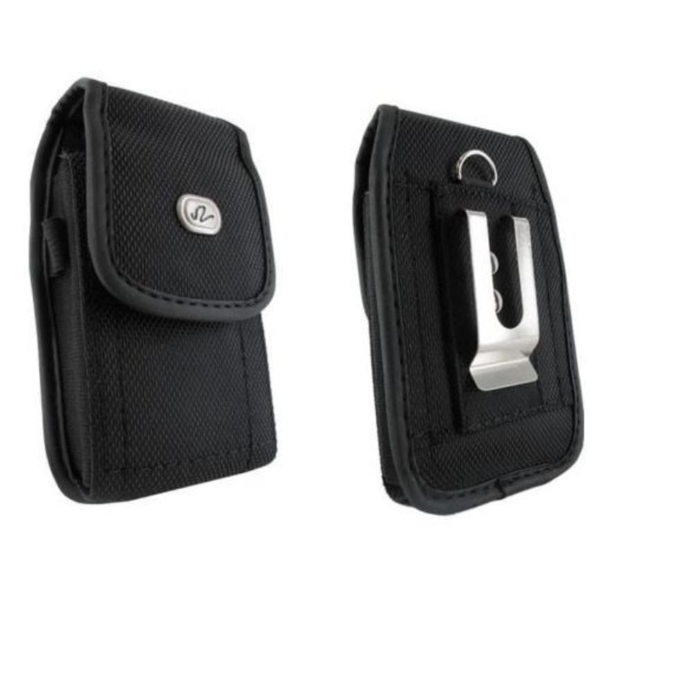 Great Choice Products Canvas Belt Case Pouch Holster W Clip For Net10 Samsung Galaxy J3 Orbit S367Vl
