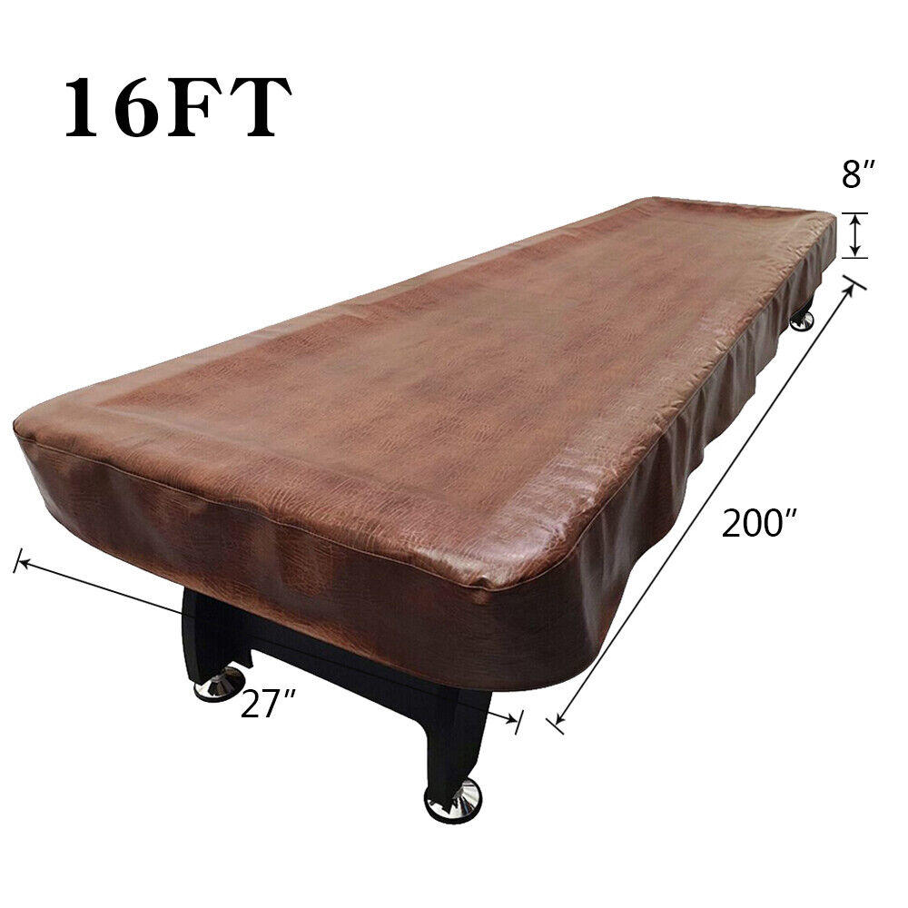 Great Choice Products Heavy Duty Leatherette Shuffleboard Table Cover Waterproof Desk Protector 16Ft