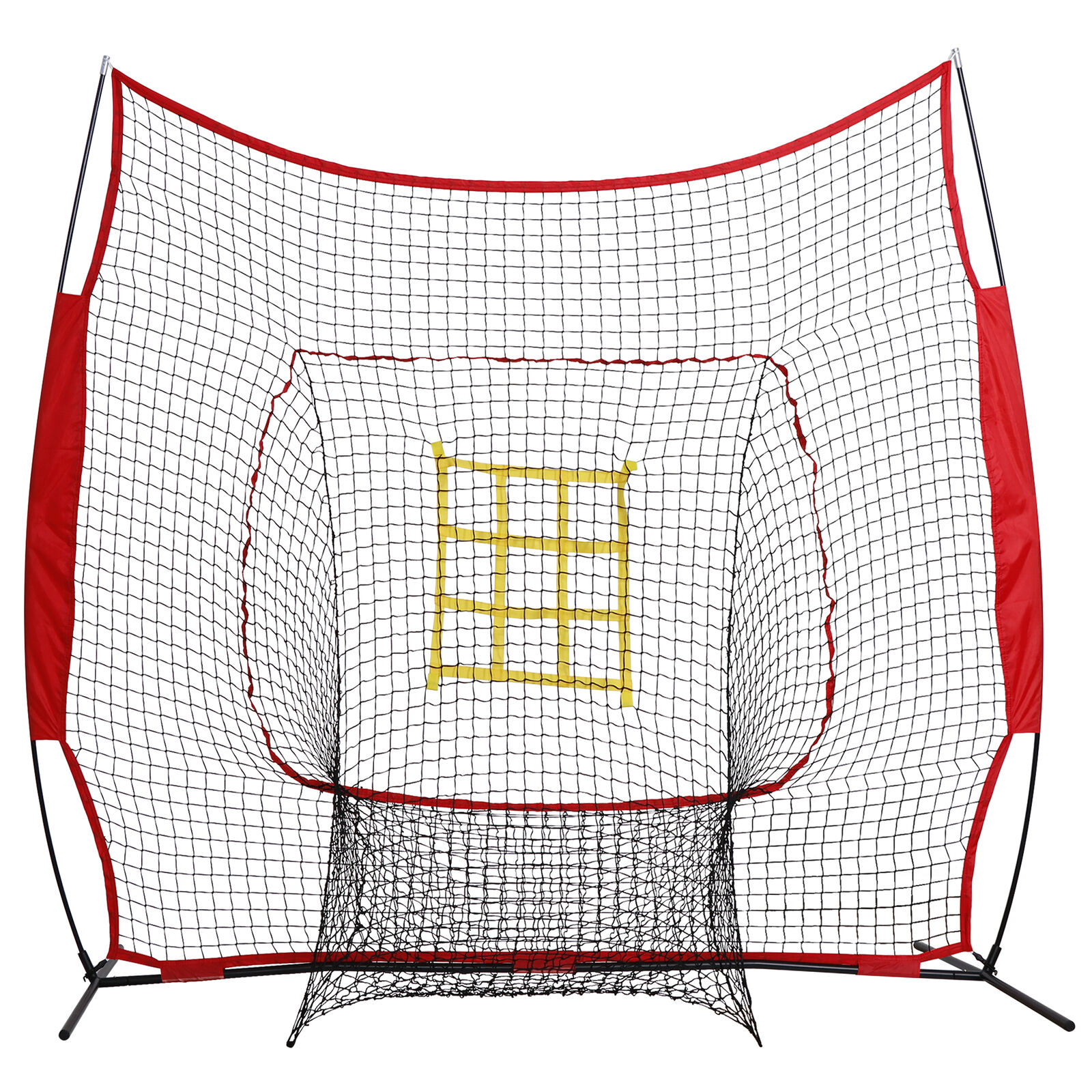 Great Choice Products 7Ft Baseball Softball Backstop Practice Net For Hitting Pitching Batting W/Bag