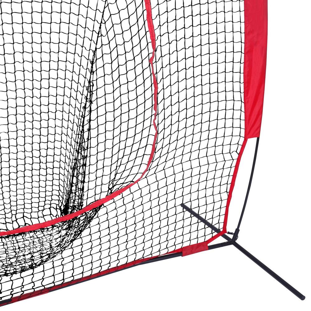 Great Choice Products 7'×7' Baseball Softball Practice Net Hitting Pitching Net W/Carry Bag Strike Zon
