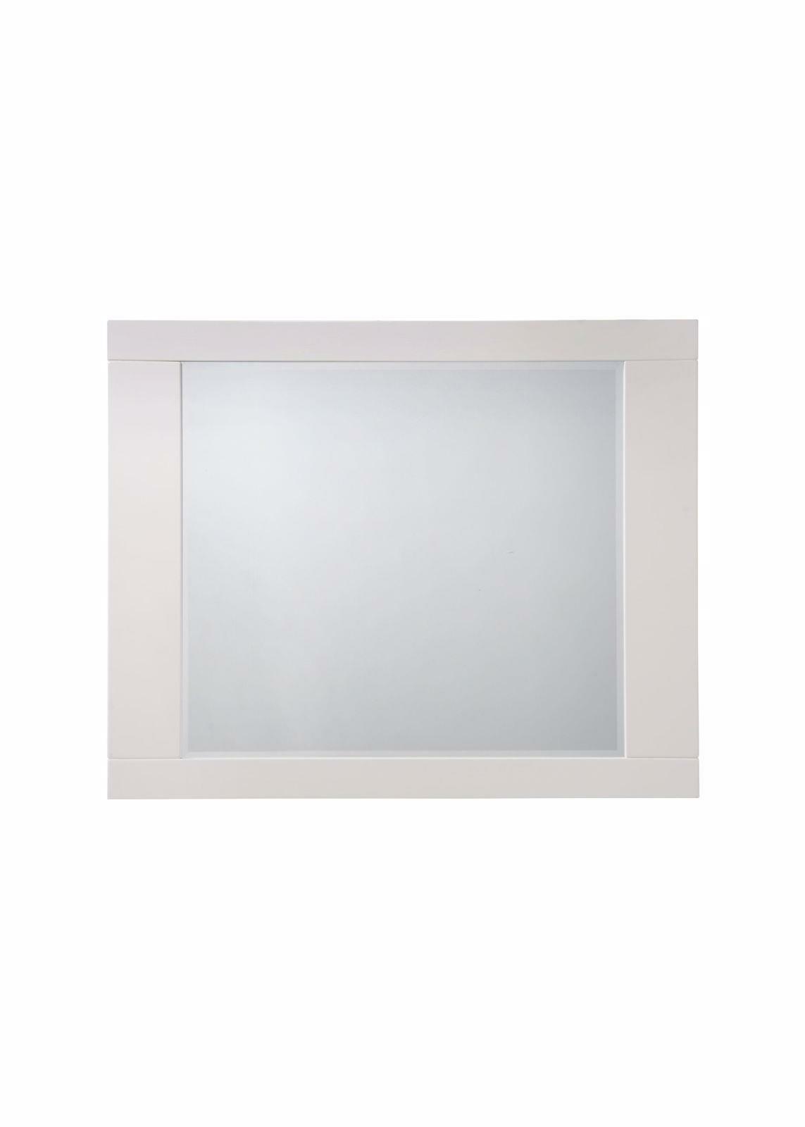Great Choice Products High Quality 37"H Vanity Mirror Makeup Mirror With Wood Frame Rectangular White
