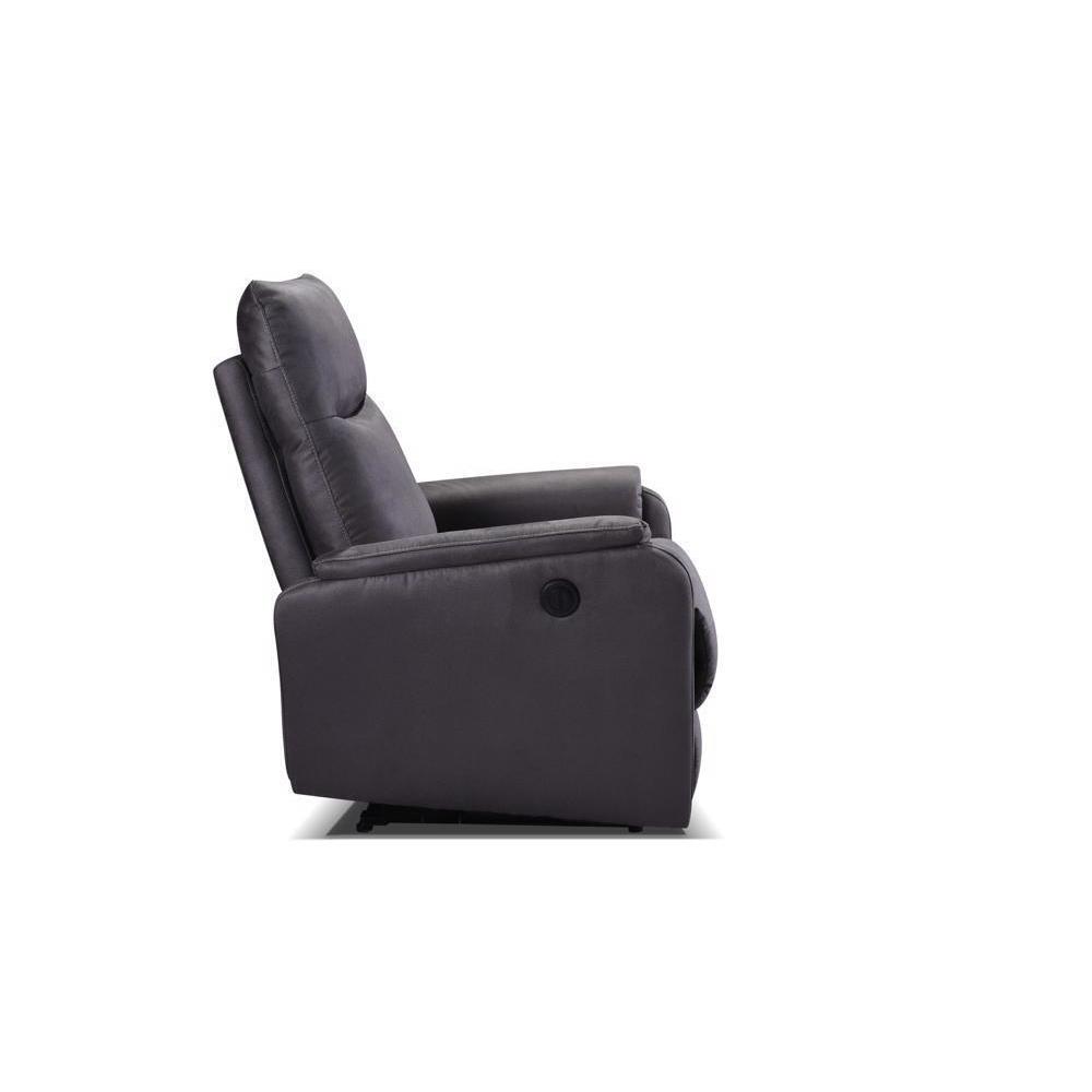 Great Choice Products Eecliner Recliner Single Chair With Usb Charge Port Dark Gray