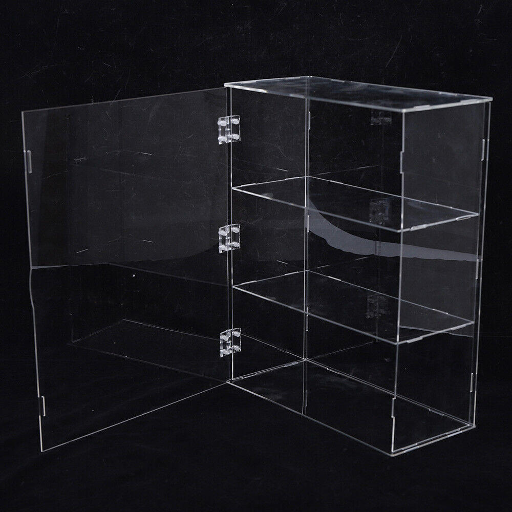 Great Choice Products 3-Tier Clear Acrylic Display Case For Collectible,Dustproof Protection Showcase