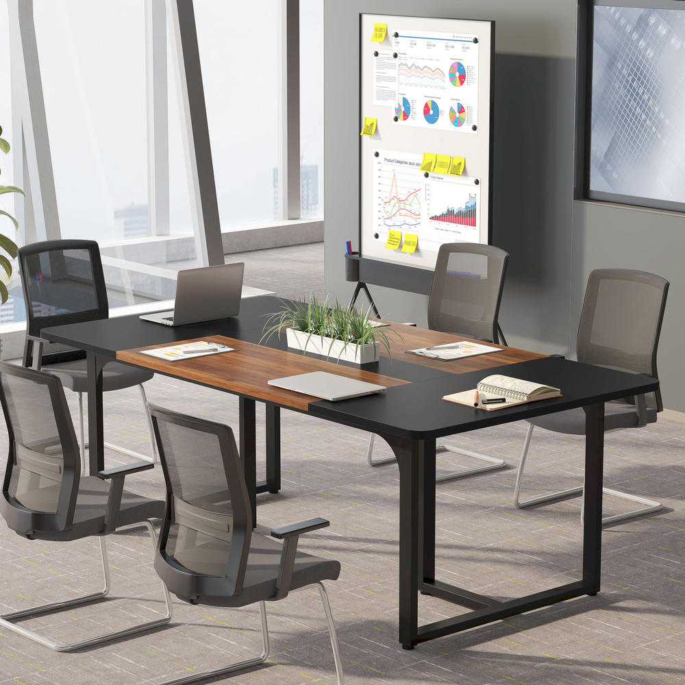 Great Choice Products Rectangle Conference Table Office Business Table ...
