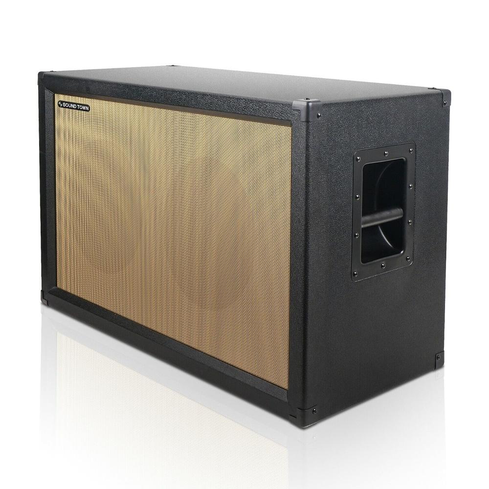 Great Choice Products 2X12" Empty Guitar Speaker Cabinet, Plywood, Black (Guc212Bk-Ec)