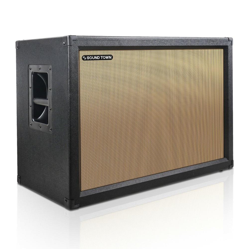 Great Choice Products 2X12" Empty Guitar Speaker Cabinet, Plywood, Black (Guc212Bk-Ec)