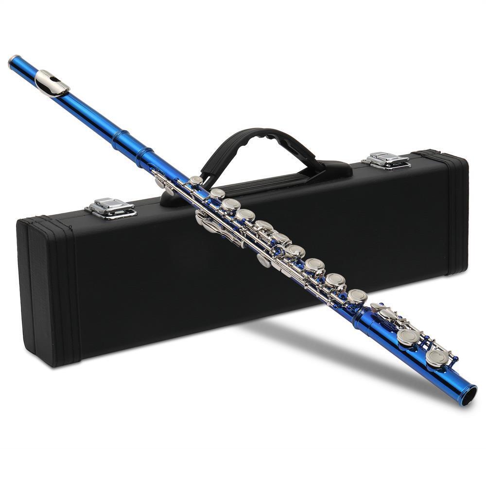 Great Choice Products School Set Student 16 Closed C Flute With Case Cupronickel And Accessories