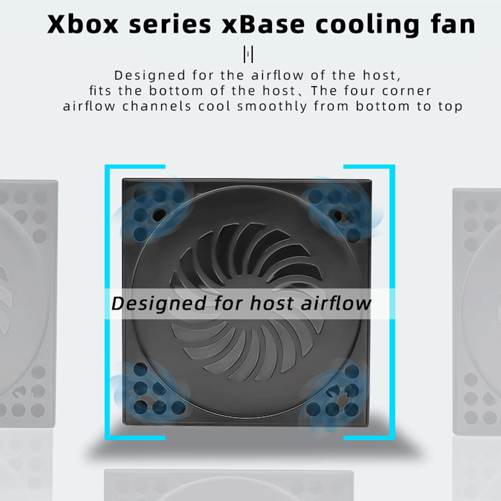Great Choice Products Cooling Fan Vertical Stand Usb Cooler Accessories For Xbox Series X Game Console