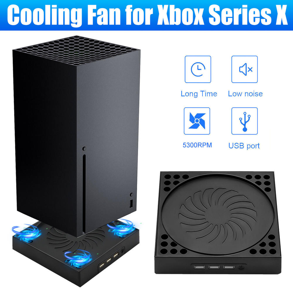 Great Choice Products Cooling Fan Vertical Stand Usb Cooler Accessories For Xbox Series X Game Console