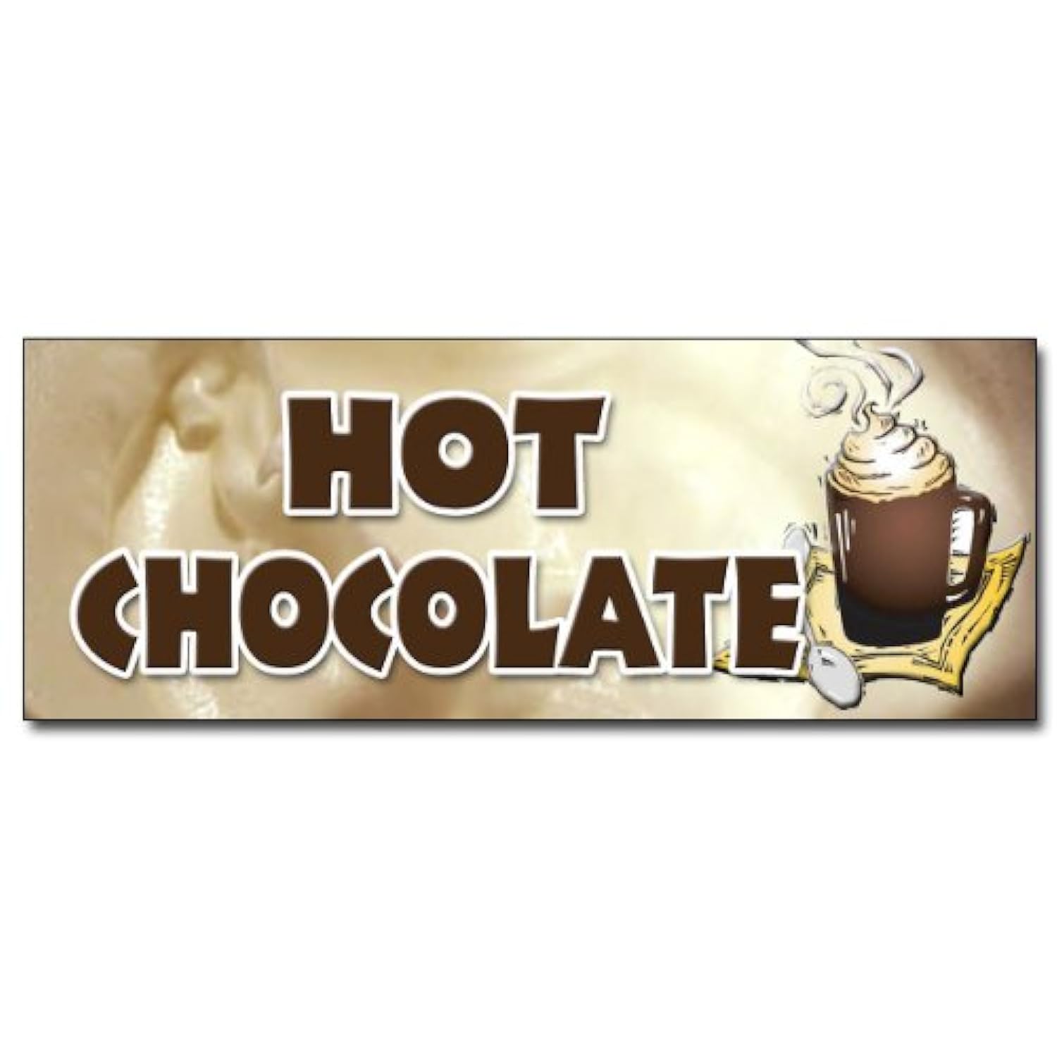 SignMission 12" HOT Chocolate Decal Sticker Cocoa Flavor Maker New