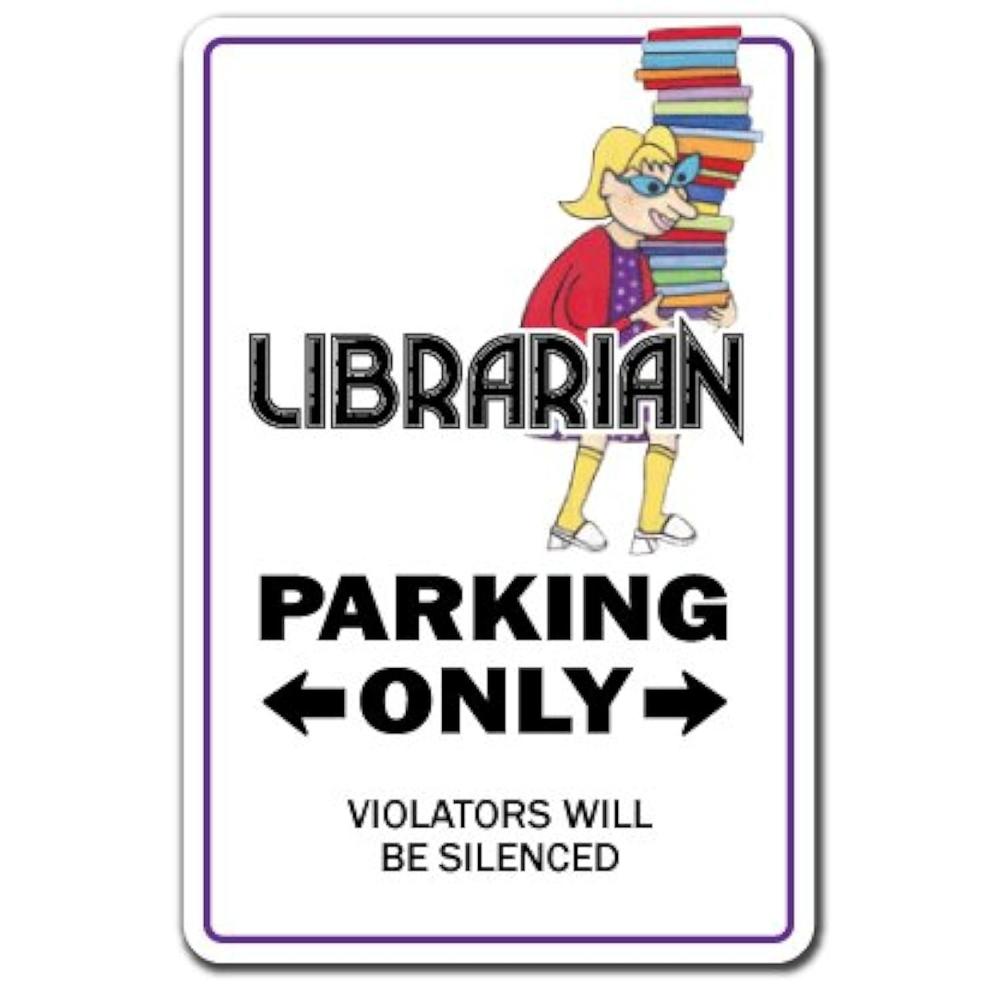 SignMission LIBRARIAN Sign library books book bookworm lover media ...