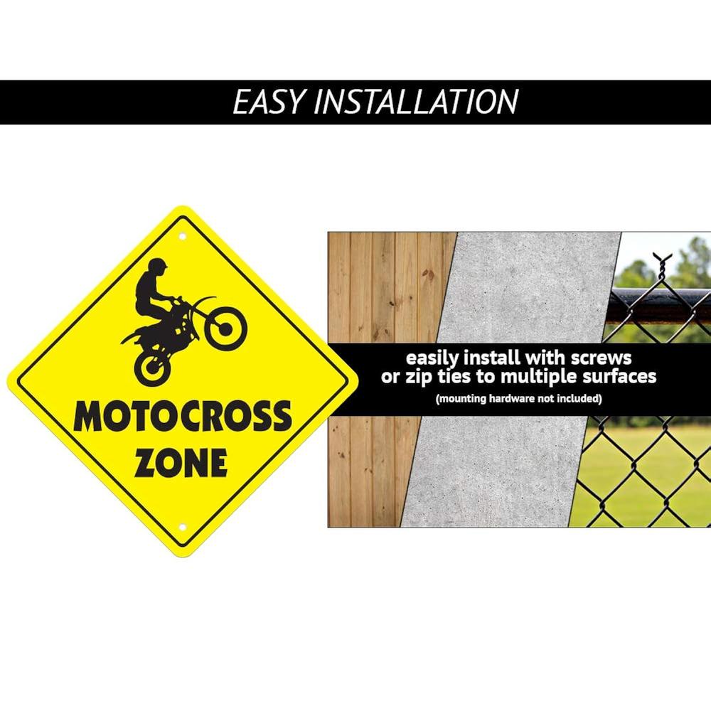 SignMission Frog Crossing Sign Zone Xing | Indoor/Outdoor | 12