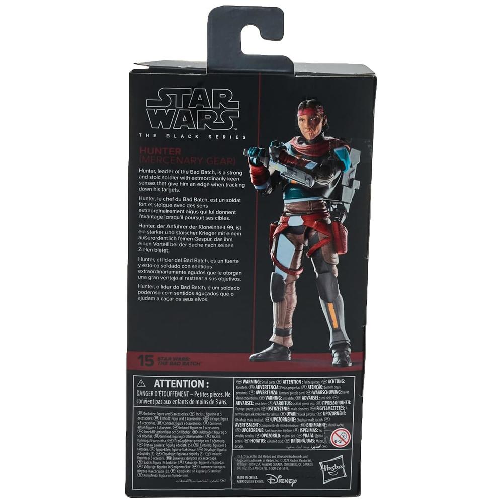 Hasbro Star Wars The Bad Batch Hunter Mercenary Team Black Series - Star Wars Collection - Articulated Figure - Officially Licensed,…