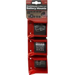 Great Choice Products Milwaukee Battery Holders M18 | Milwaukee M18 Battery Mounts For Milwaukee Power Tools | 12 Pack | Red Milwaukee M18 Battery ?
