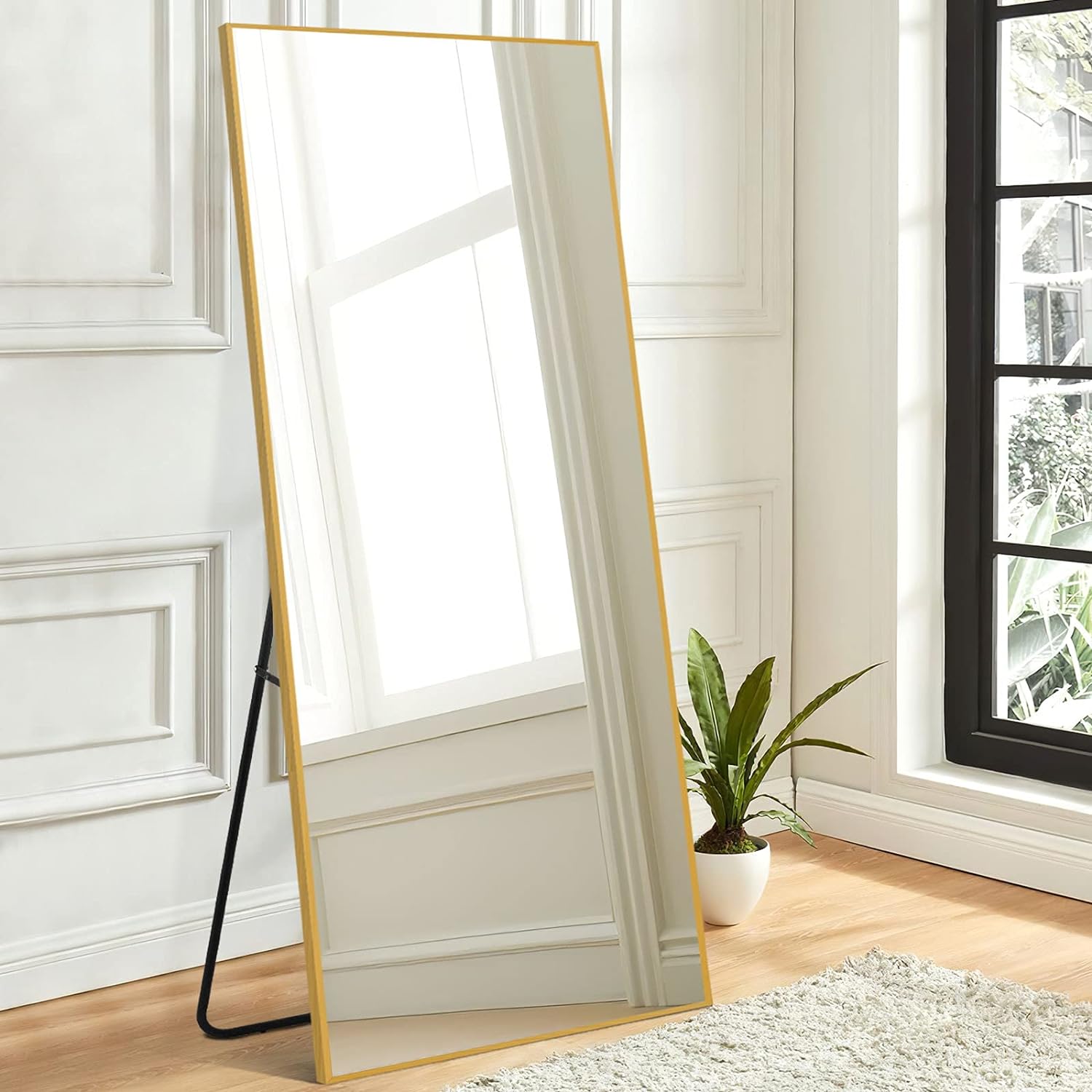 Great Choice Products 63"X20" Mirror Full Length Wall Mirror Floor & Full Length Mirrors For Wall Decor Living Room Wall-Mounted Mirrors Body Mirro…