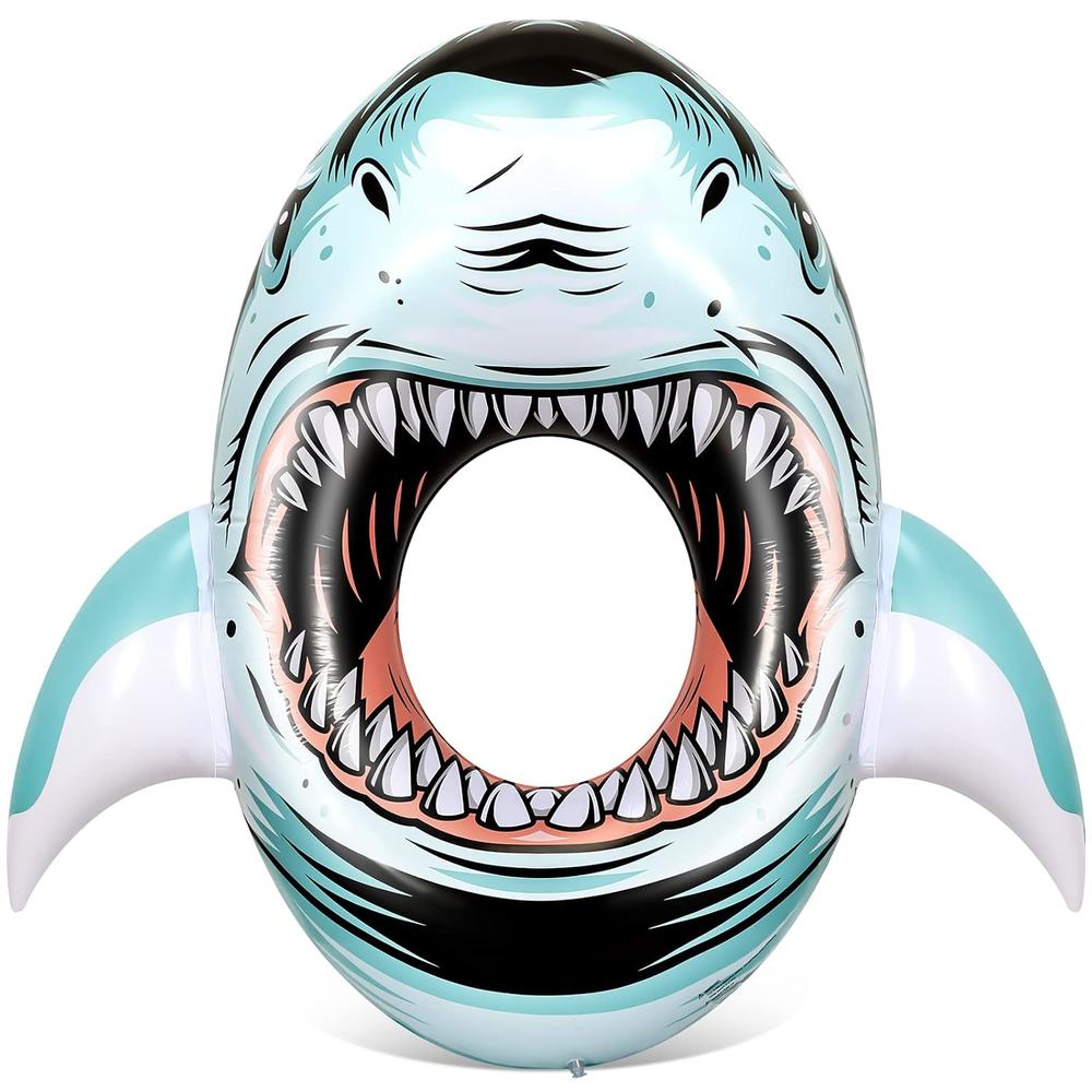Inflatable Shark Raft Great Choice Products 57 Inch Inflatable Shark Pool Float Shark ...