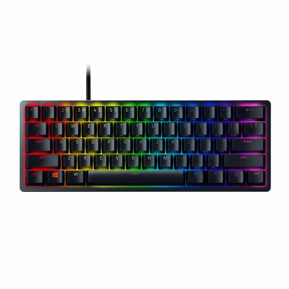 Razer Huntsman Mini 60% Gaming Keyboard: Fast Keyboard Switches - Linear Optical Switches - Chroma RGB Lighting - PBT Keycaps…