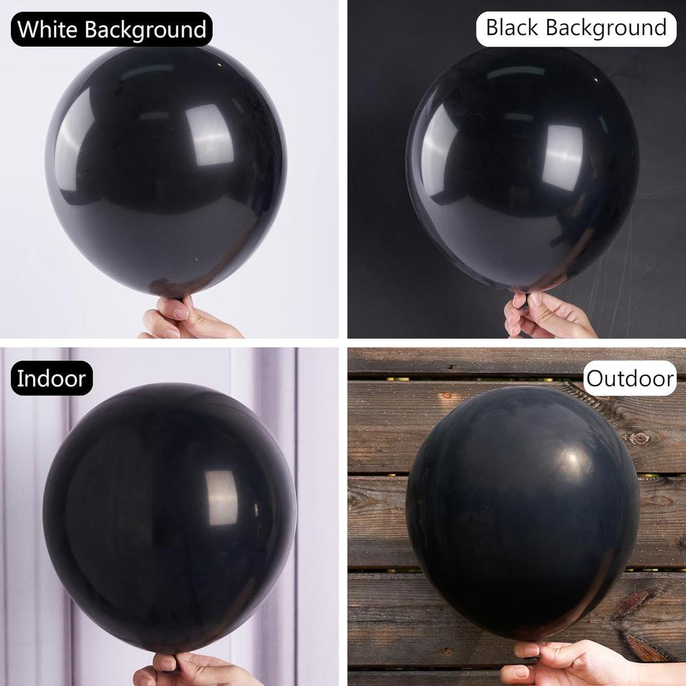 Great Choice Products Black , 127 Pcs Matte Black Different Sizes Pack Of 36 Inch 18 Inch 12 Inch 10 Inch 5 Inch Black For Balloon Garland Or Ballo…