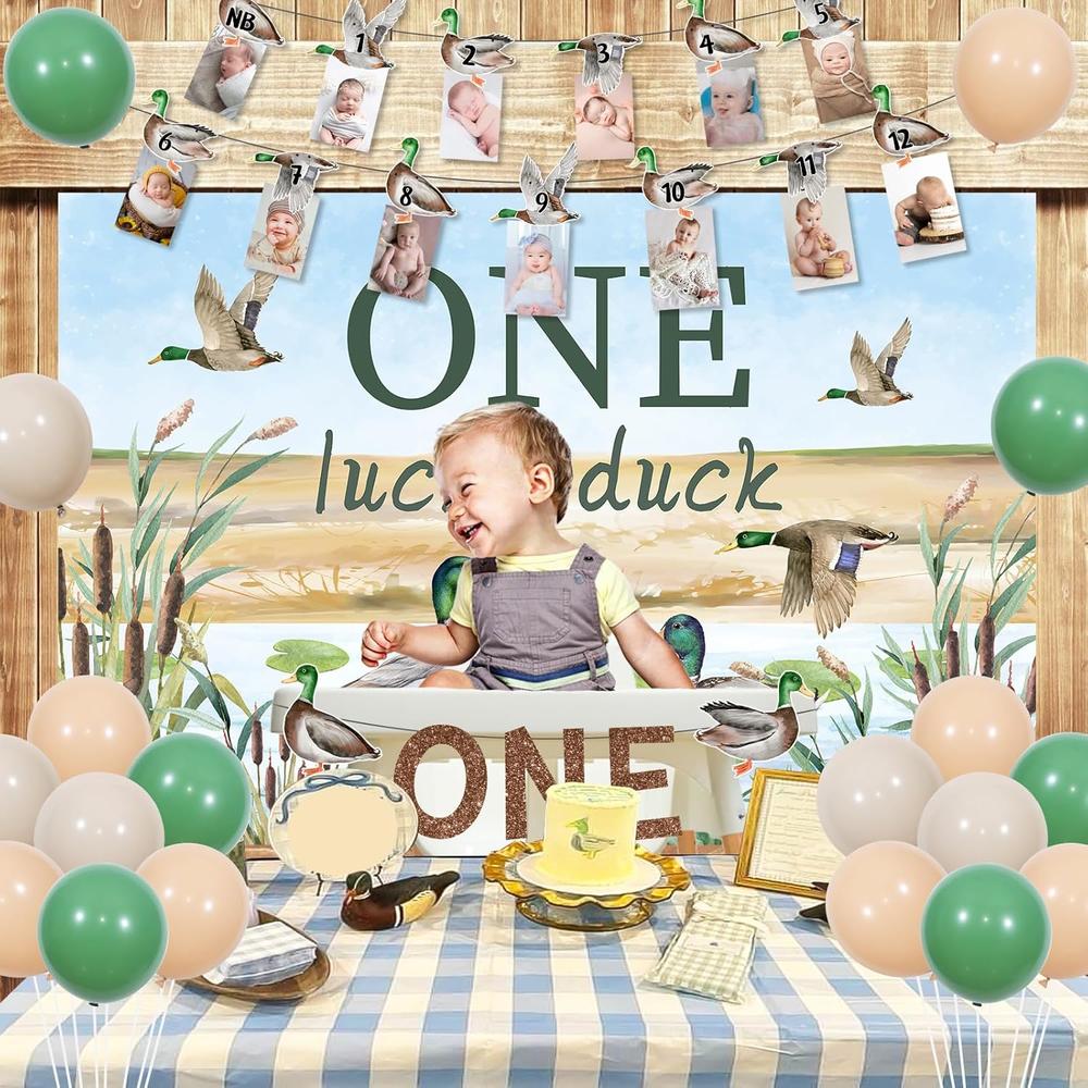 Great Choice Products Mallard Duck 1St Birthday Decorations For 1 Year