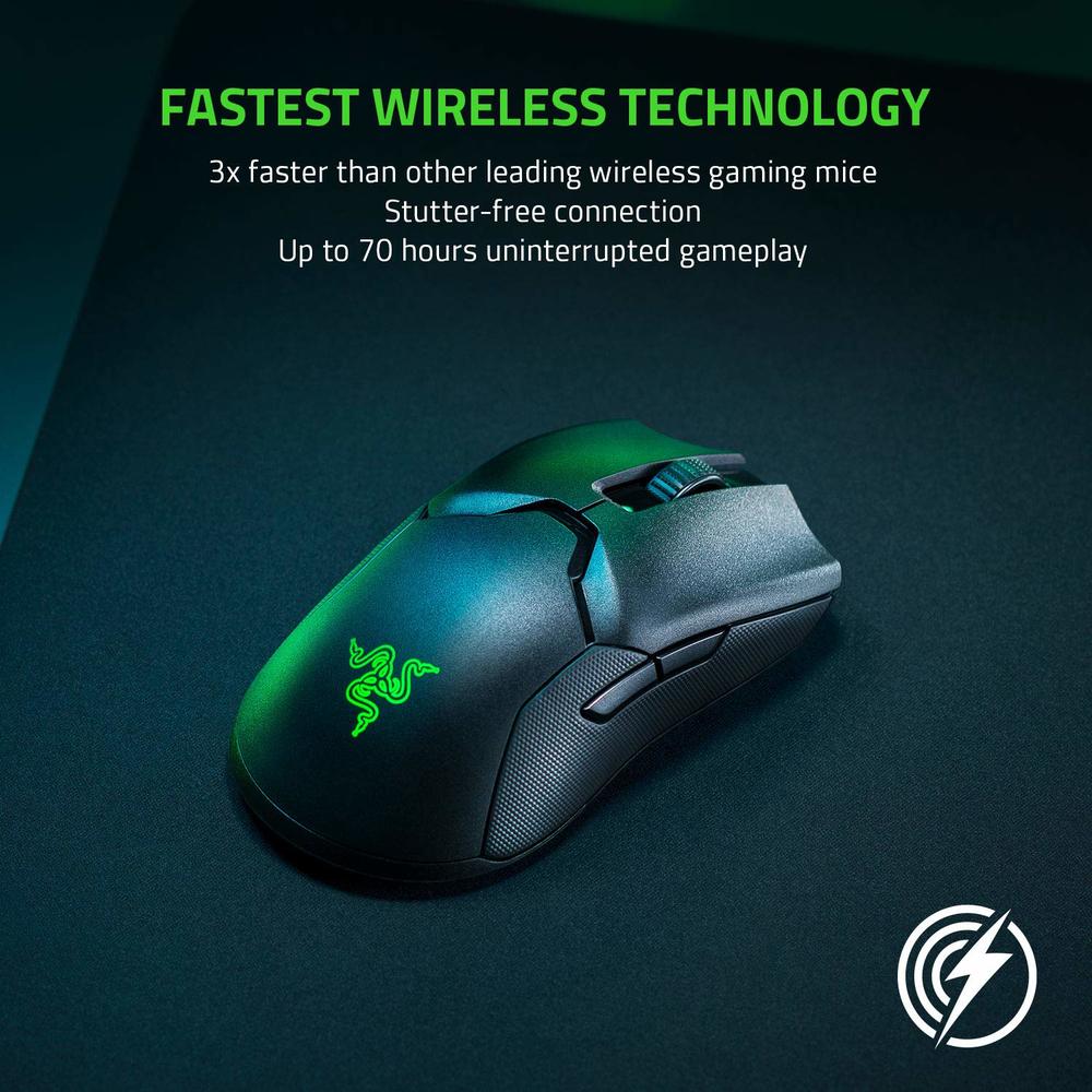 Razer Viper Ultimate Hyperspeed Lightweight Wireless Gaming Mouse & RGB Charging Dock: Fastest Gaming Mouse Switch - 20K DPI …