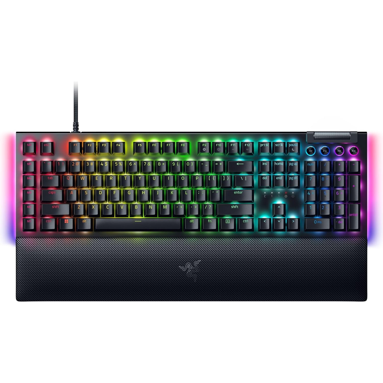 Razer BlackWidow V4 Mechanical Gaming Keyboard: Yellow Switches Linear & Silent - Chroma RGB - 6 Dedicated Macro Keys - Magne…