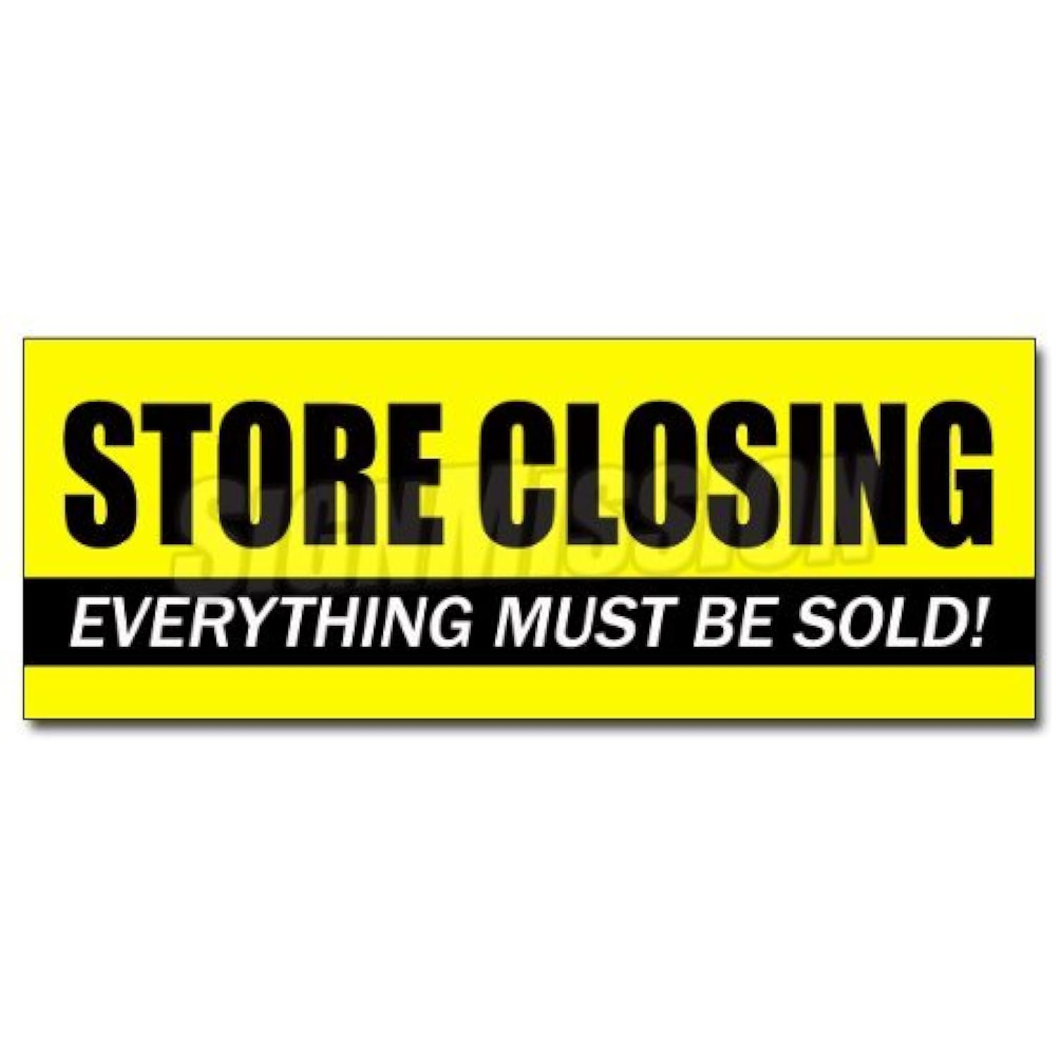 SignMission 48" Store Closing Decal Sticker Clearance Close