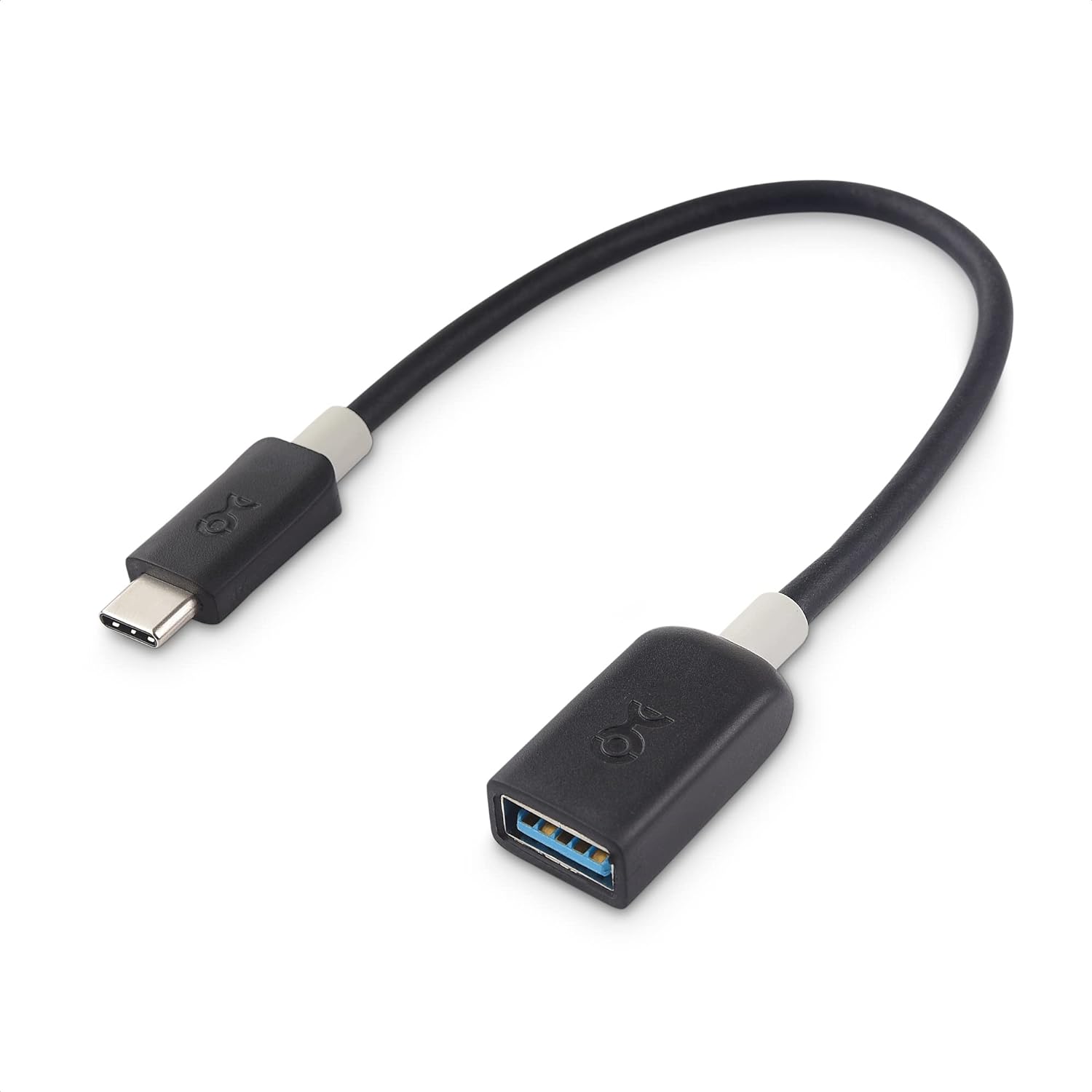 Cable Matters USB C to USB Adapter 6 Inches (USB to USB C Adapter, USB-C to USB 3.0 Adapter, USB C OTG) in Black