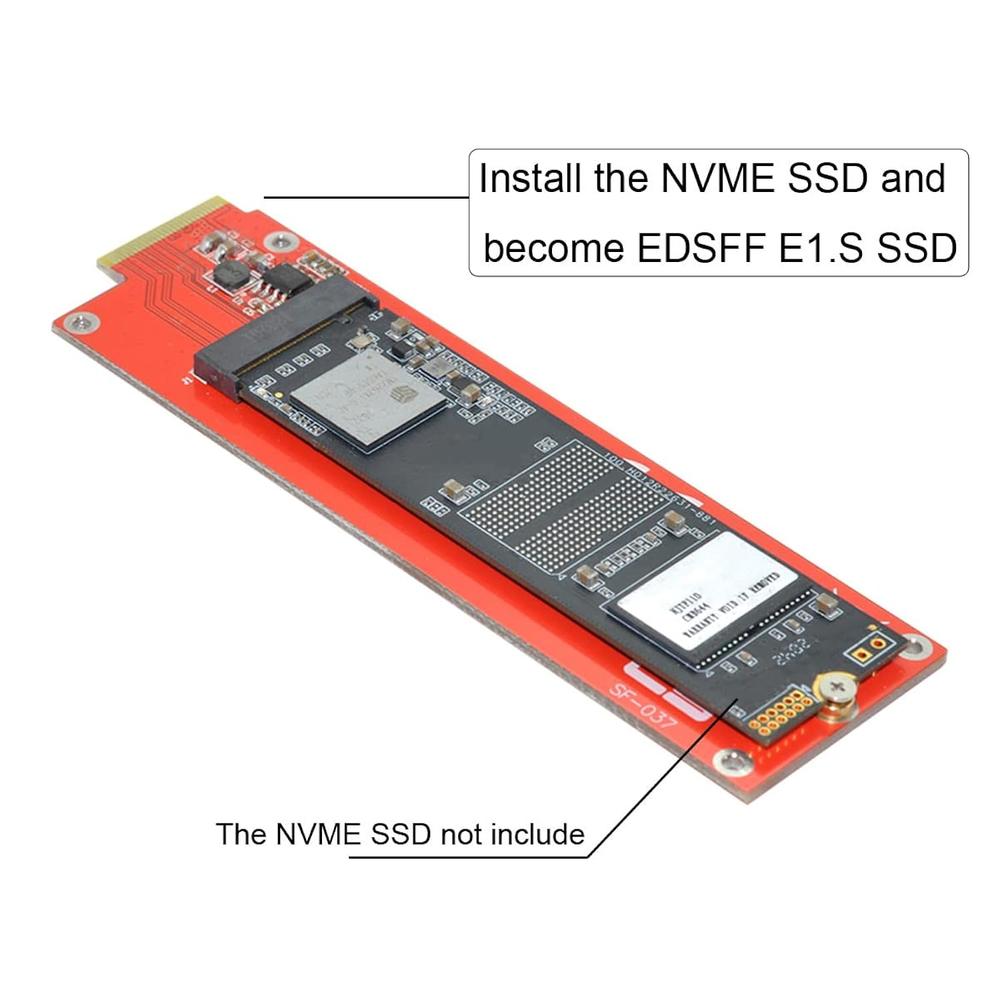 Cablecc PCI-E 4X Host Adapter to NVMe Ruler 1U GEN-Z EDSFF Short SSD E1 Cablecc PCI-E 4X Host Adapter to NVMe Ruler 1U GEN-Z EDSFF Short SSD E1