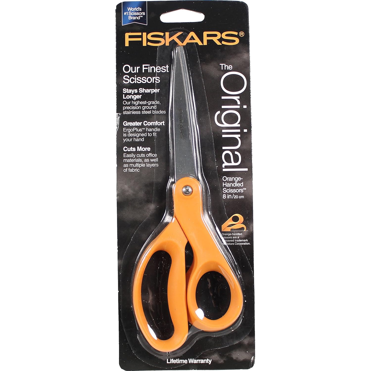 Fiskars Straight Handle Craft Scissors, 8 Inches, Stainless Steel Blades