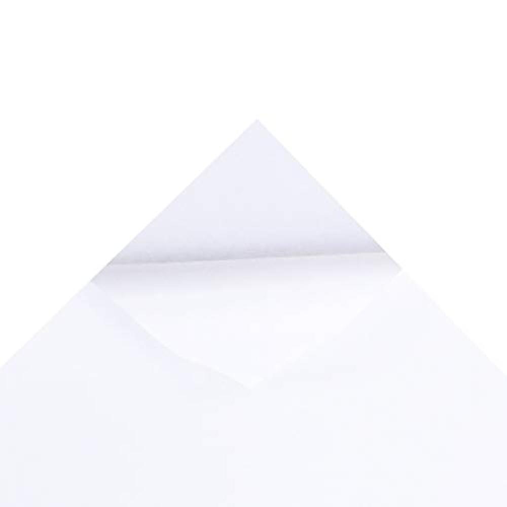 Great Choice Products Adhesive Backed Felt Sheet For Crafts, Drawer Liner; 20 Pcs Velvet Fabric Strip With Sticky Backing (11.5 X 8 Inches, White)