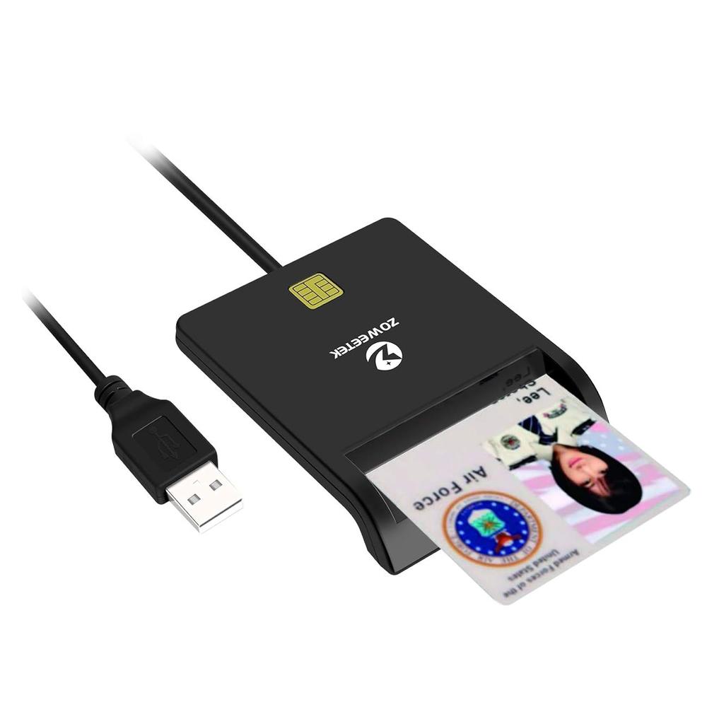 Great Choice Products Cac Card Reader Military, Smart Card Reader Dod Military Usb Common Access Cac, Compatible With Windows, Mac Os And Linux