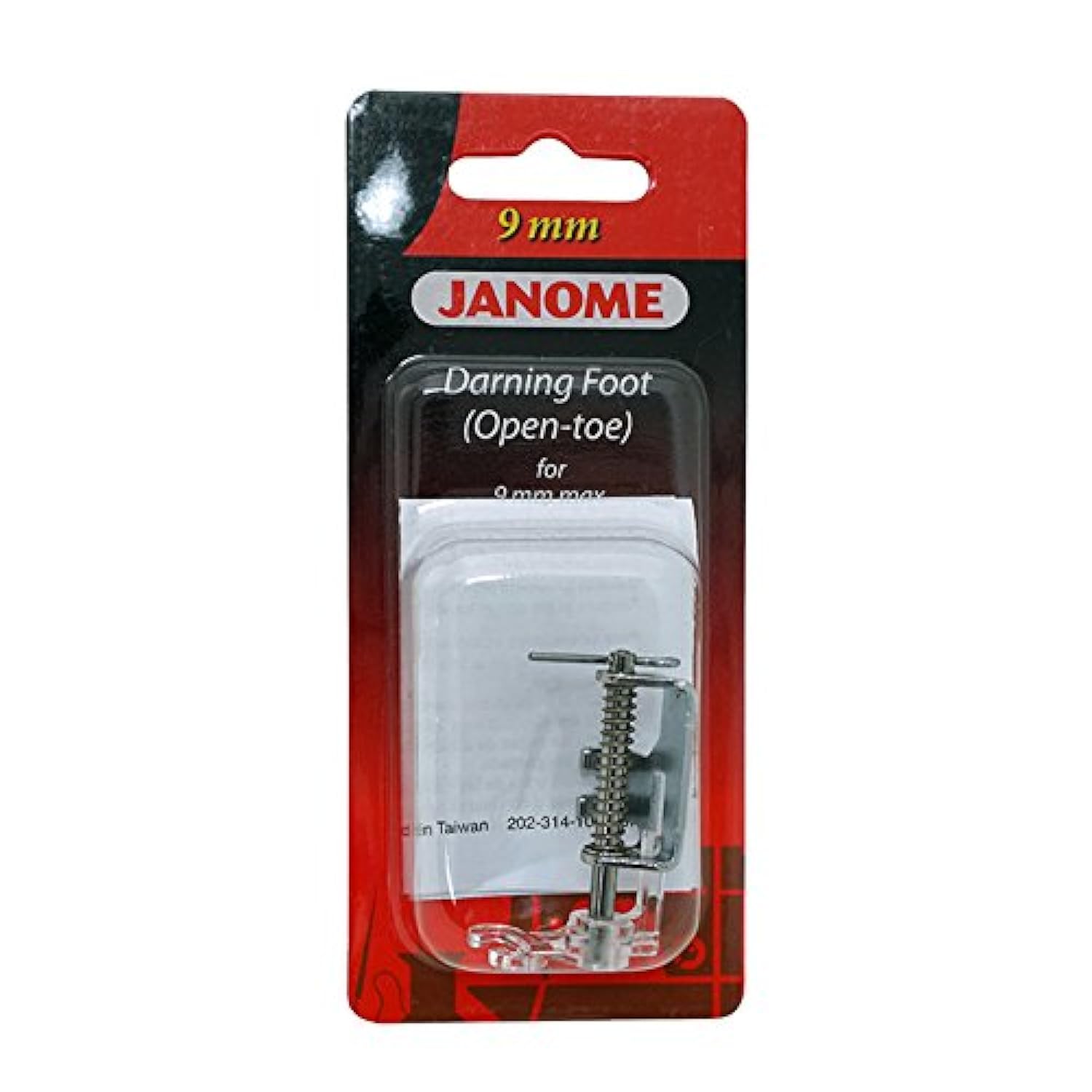 Janome Open-Toe Darning Foot for 9mm Machines