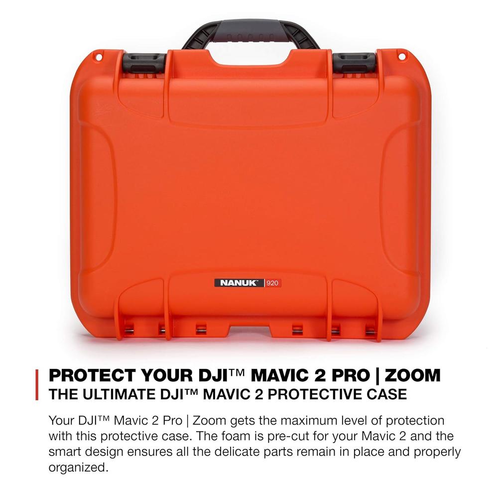 Nanuk Case w/Foam Insert for DJI Mavic 2PZ - Orange 920-MAV2PZ3